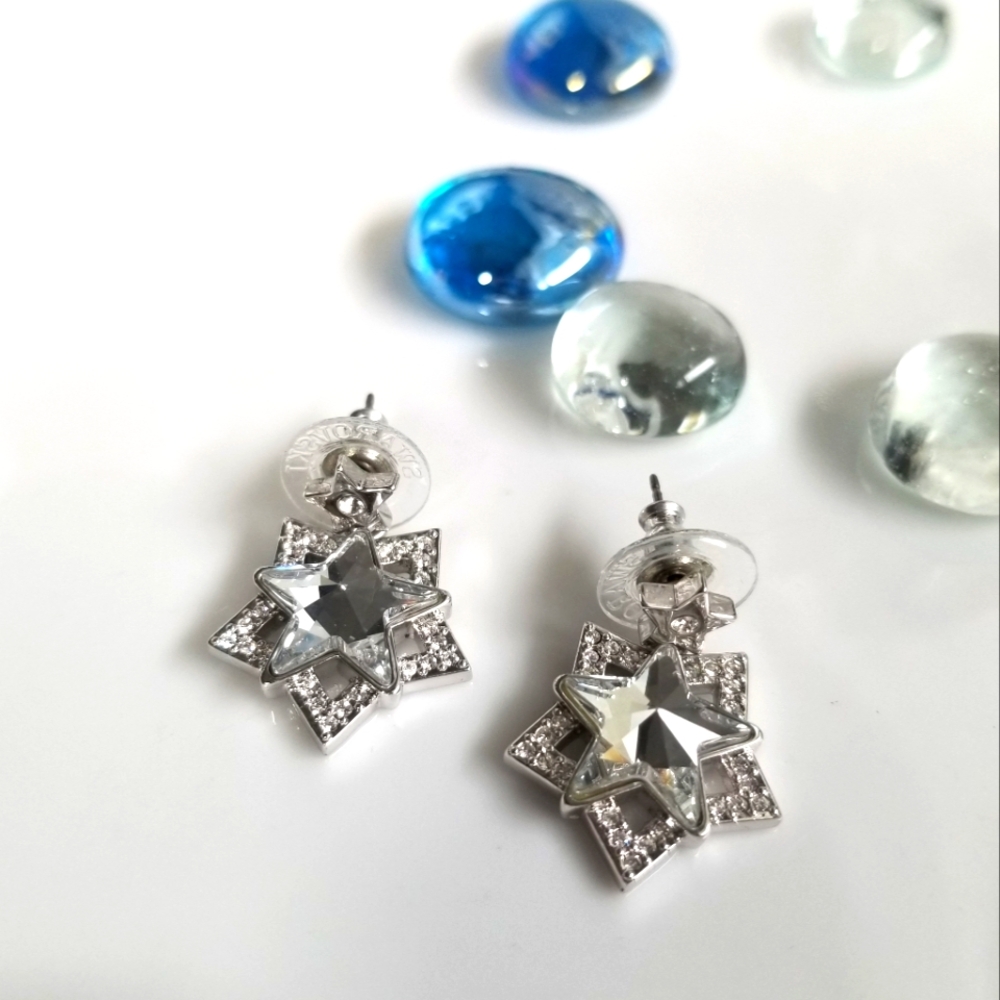 🌟Swarovski All Stars Aligned Drop Earrings Dangle Earrings Fairy Sparkle🌟🌟